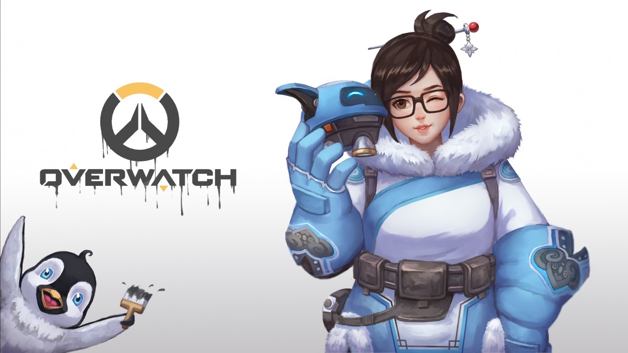 Overwatch Mei Hong Kong - HD Wallpaper 