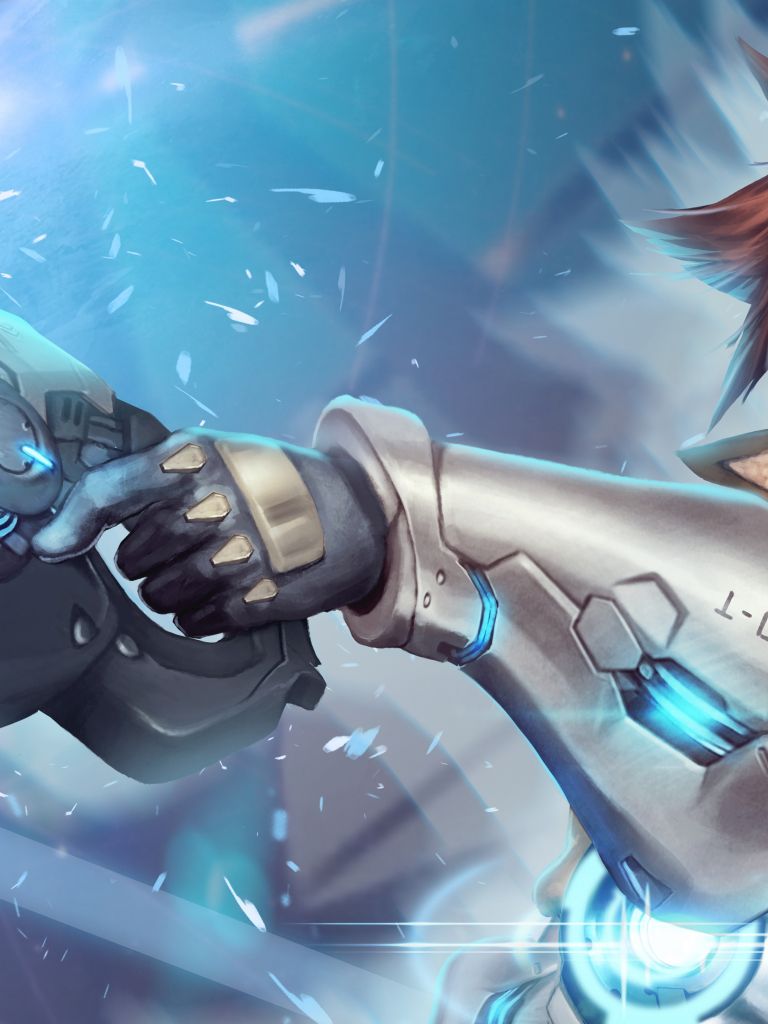 Tracer Overwatch - 4k Wallpaper Overwatch Action - HD Wallpaper 