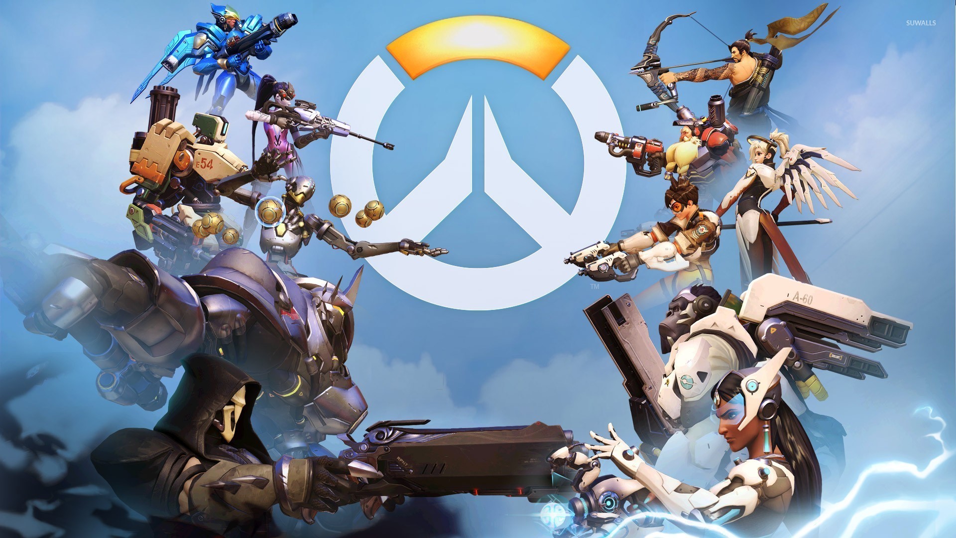 League Of Legends And Overwatch - HD Wallpaper 