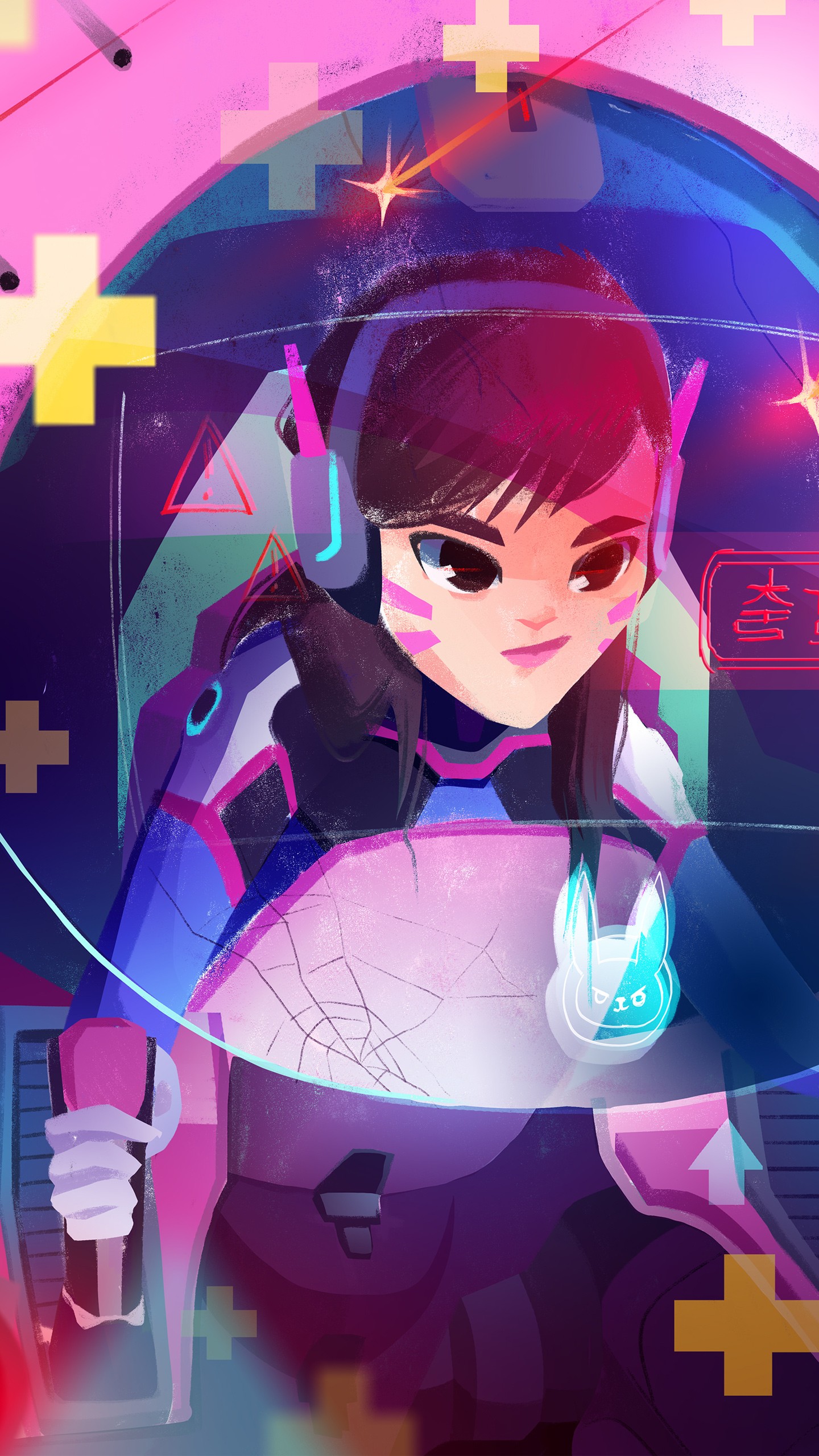 Overwatch Dva Wallpaper Iphone - HD Wallpaper 