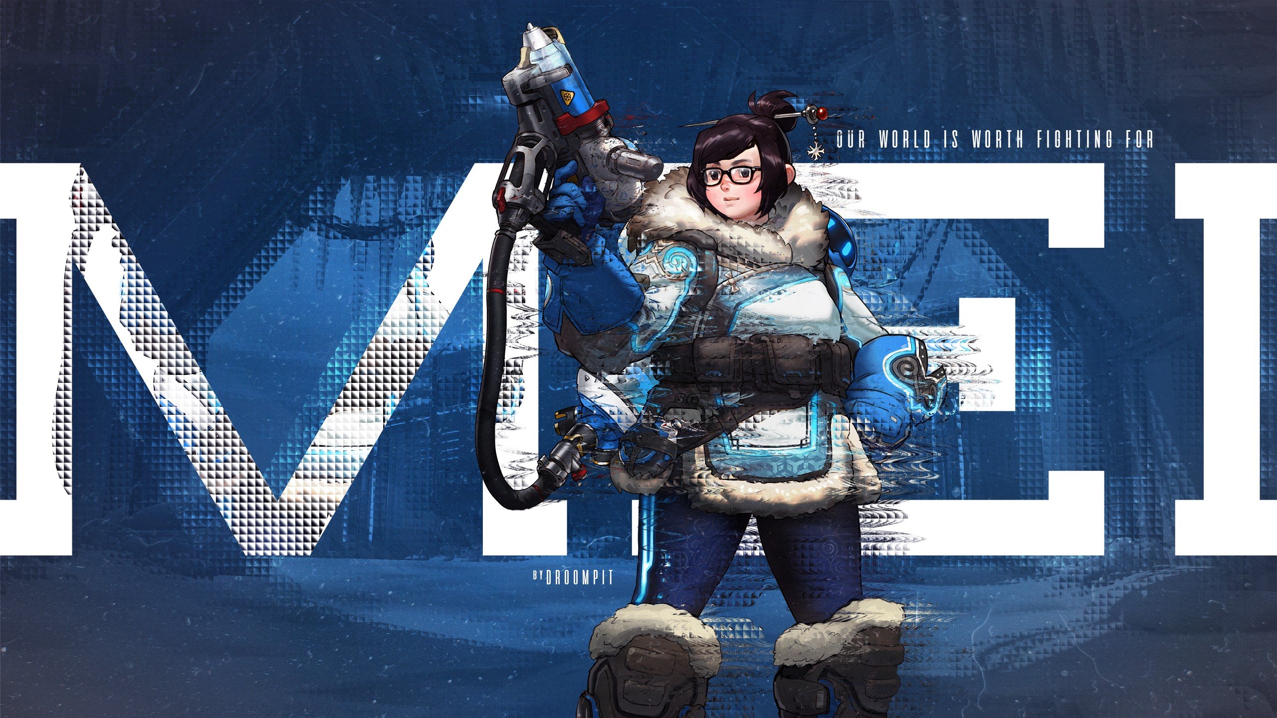 Overwatch Pc Background Mei - HD Wallpaper 