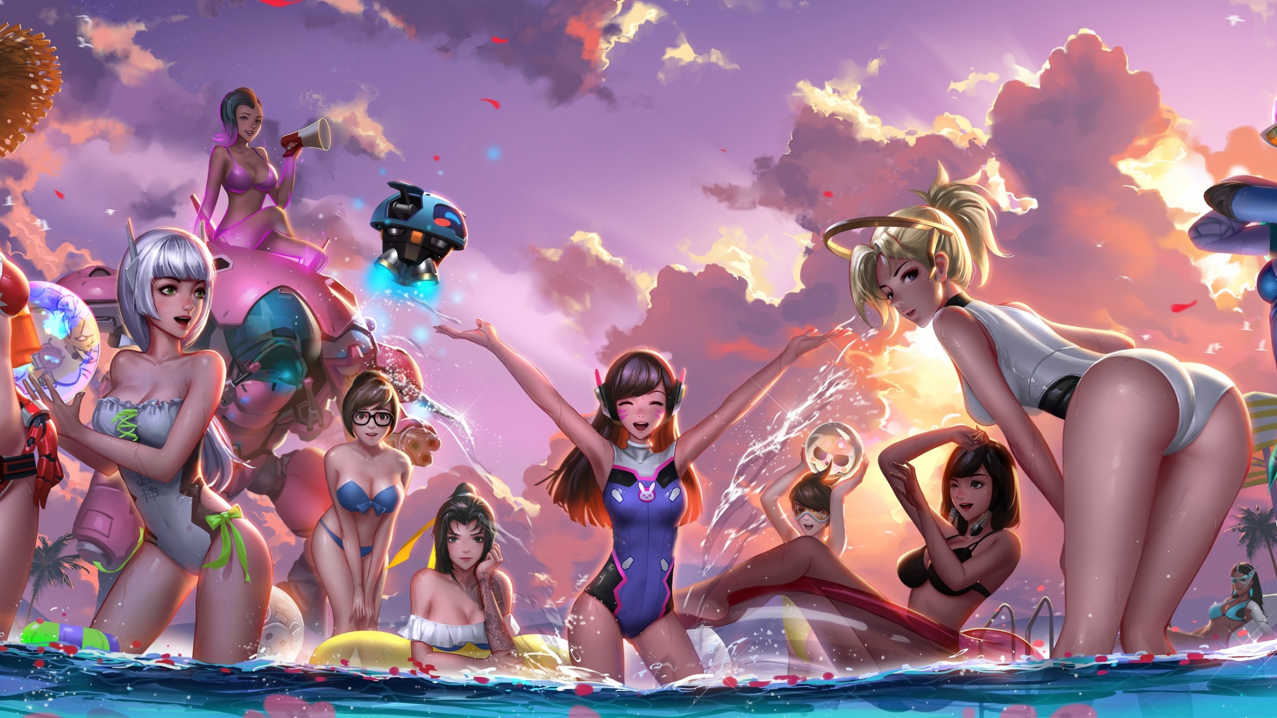 Overwatch, Girls, D - Overwatch Girls - HD Wallpaper 