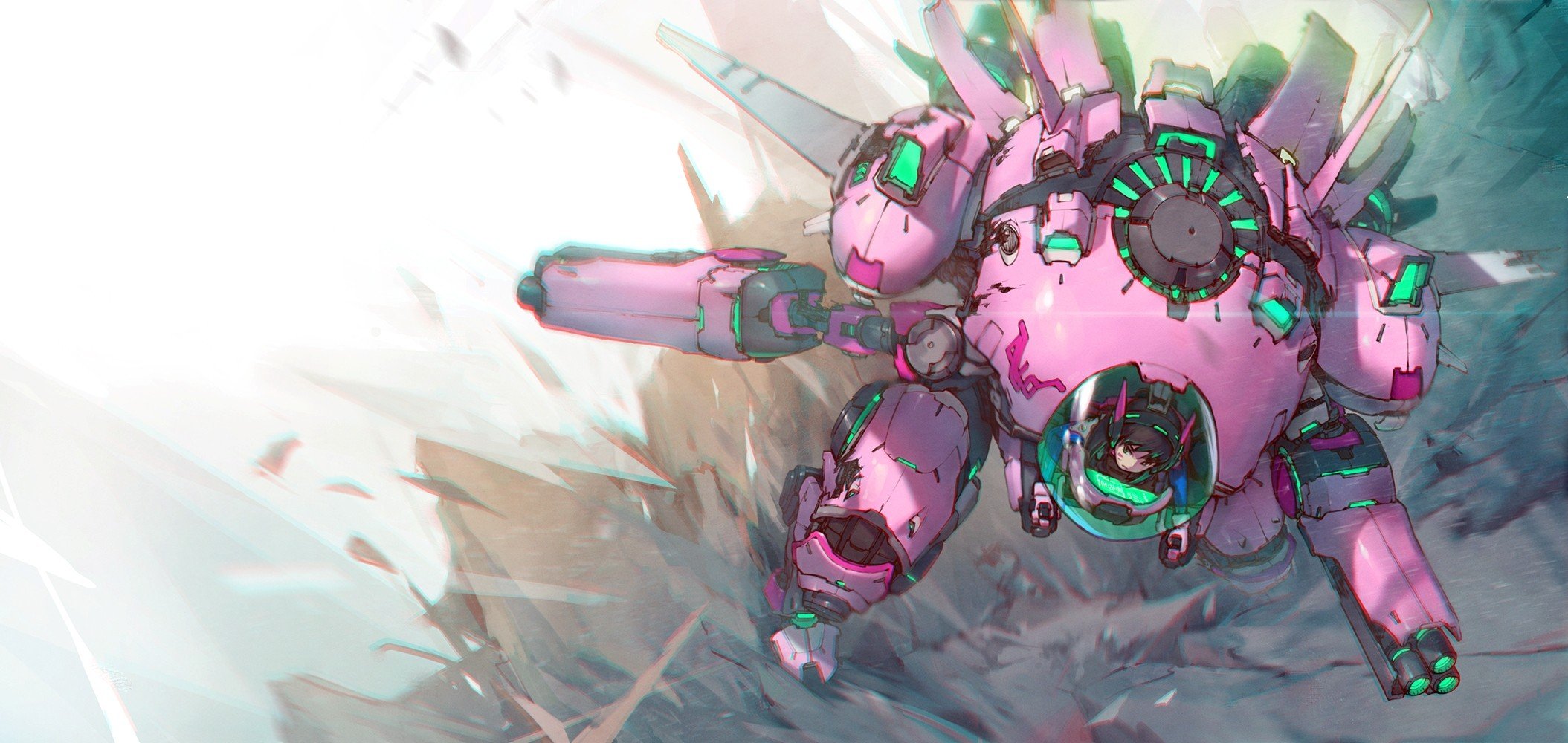 Pink Robot - HD Wallpaper 