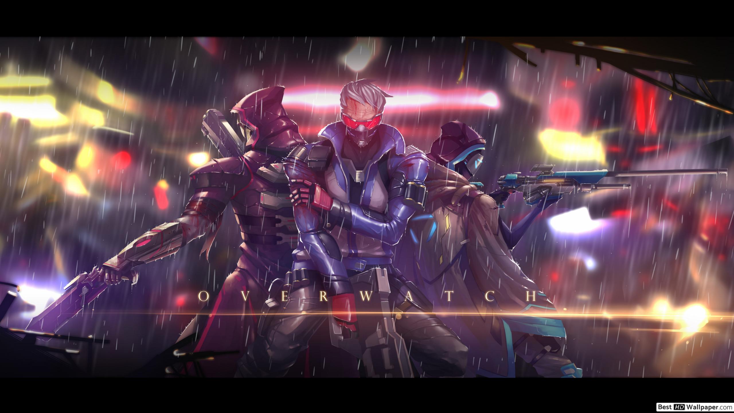 Overwatch Reaper Vs Soldier 76 - HD Wallpaper 