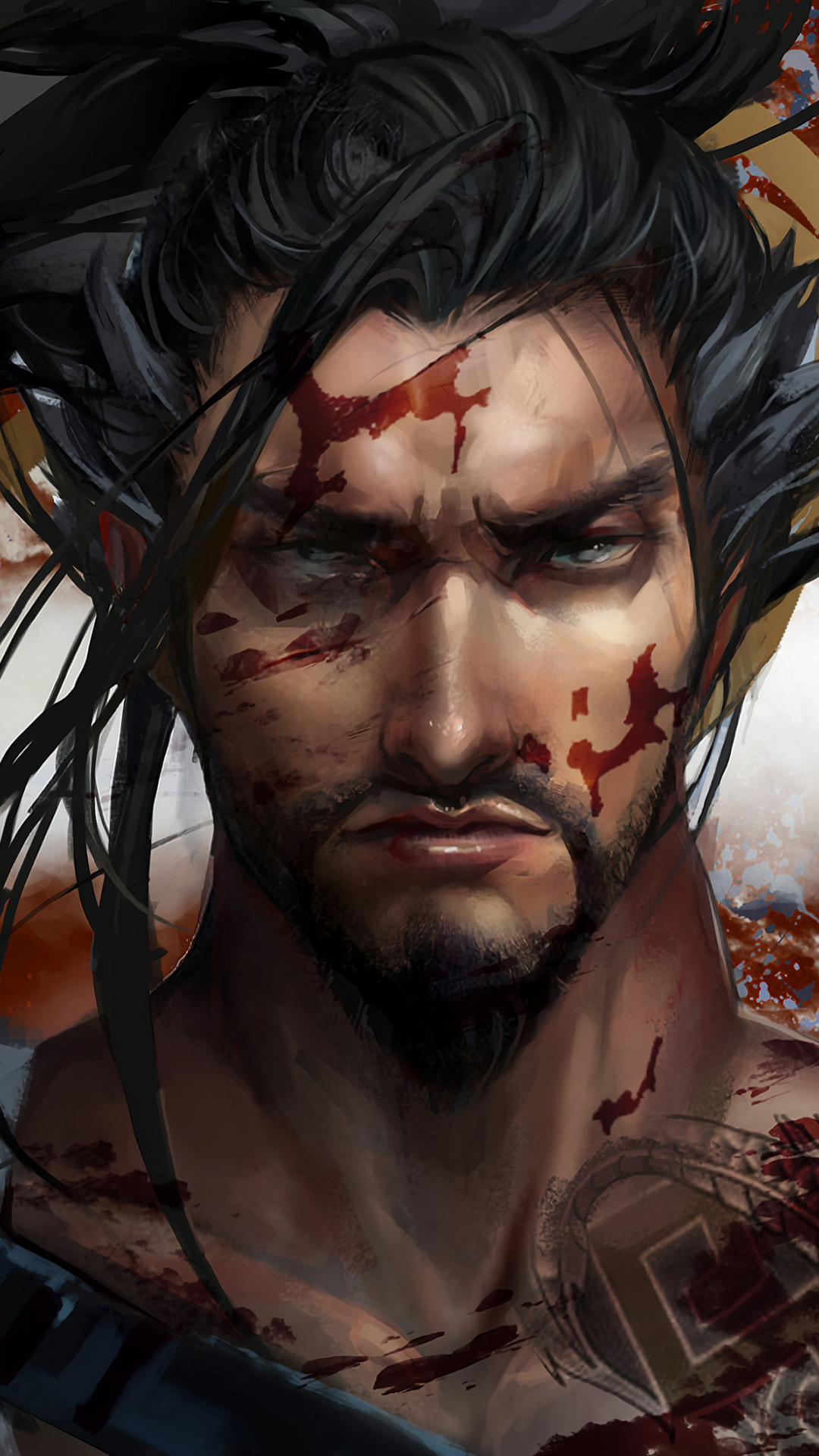 Hanzo, Overwatch, Warrior, Art, Wallpaper - Hanzo Overwatch Art 4k - HD Wallpaper 