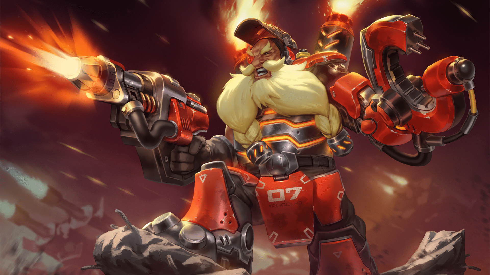Overwatch Torbjorn Background - HD Wallpaper 