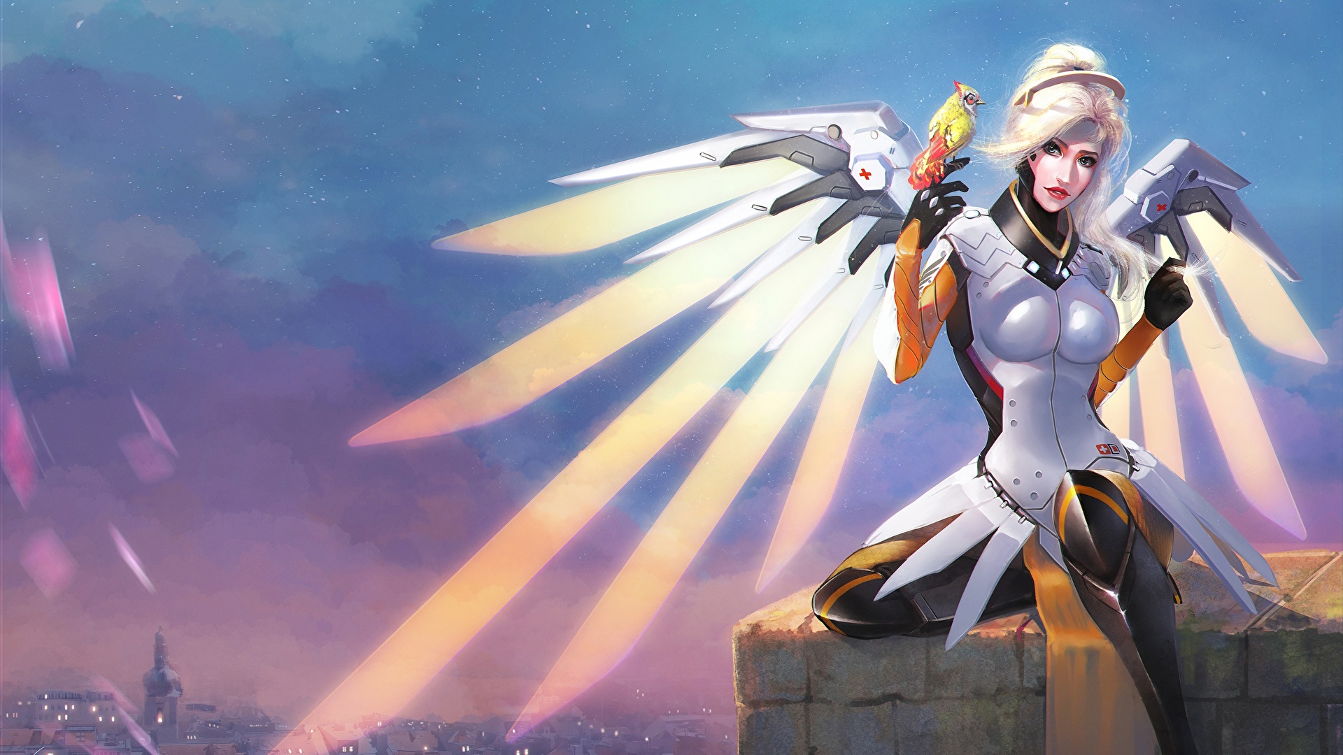 Overwatch Mercy - HD Wallpaper 