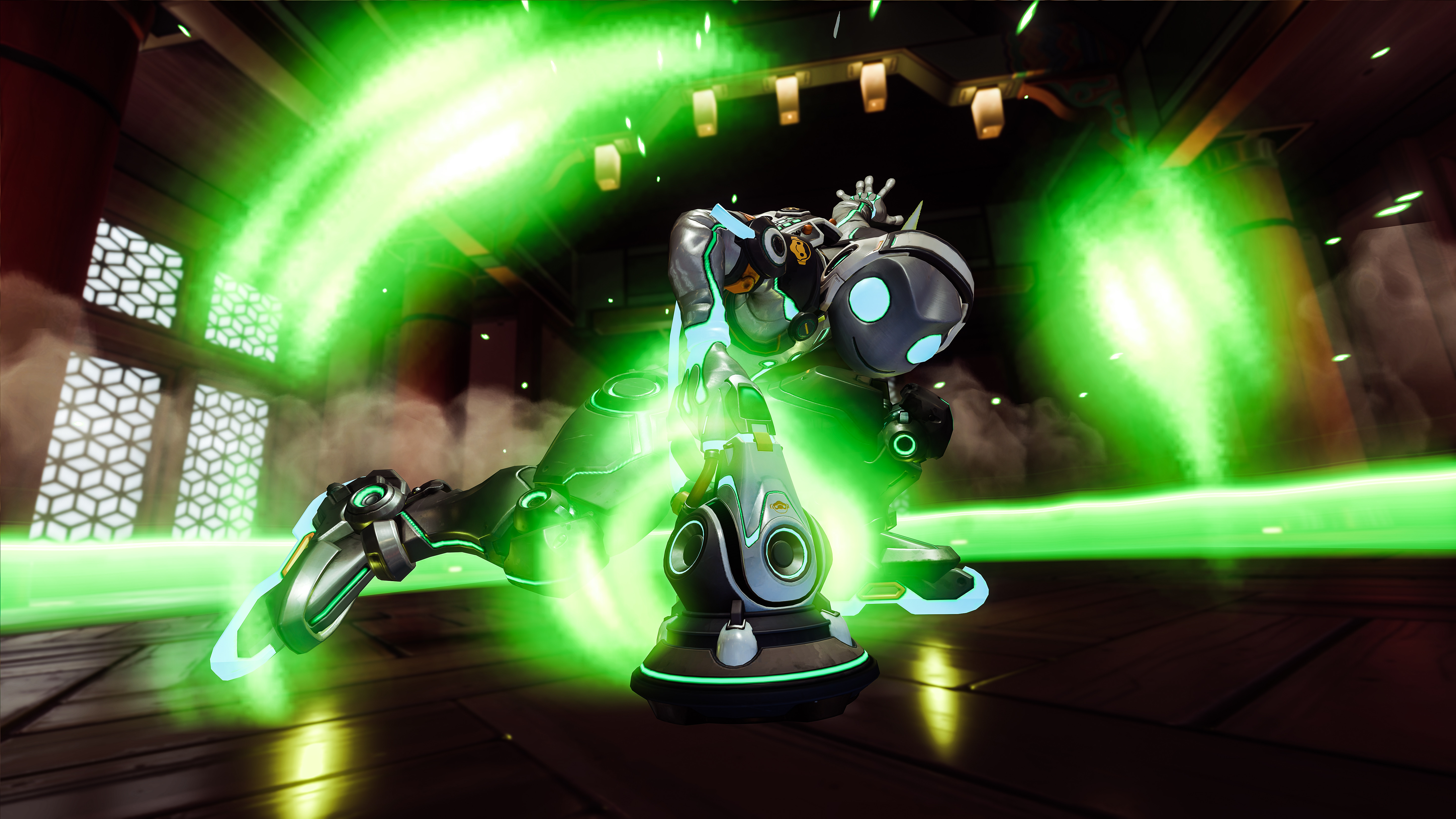 Overwatch Reinhardt Skin Chinese New Year - Laser - HD Wallpaper 