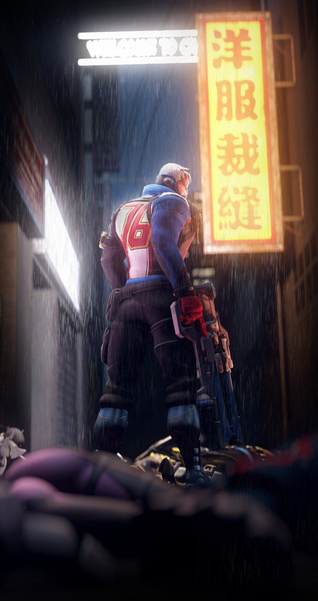 Soldier 76 Badass - HD Wallpaper 