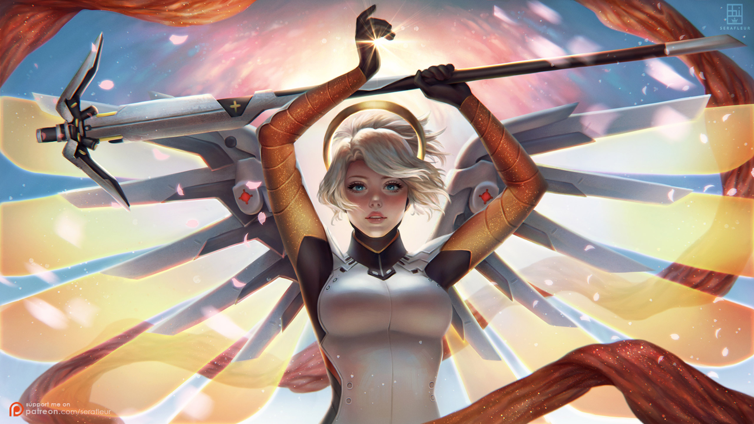 Mercy Wallpaper Overwatch Hd - HD Wallpaper 