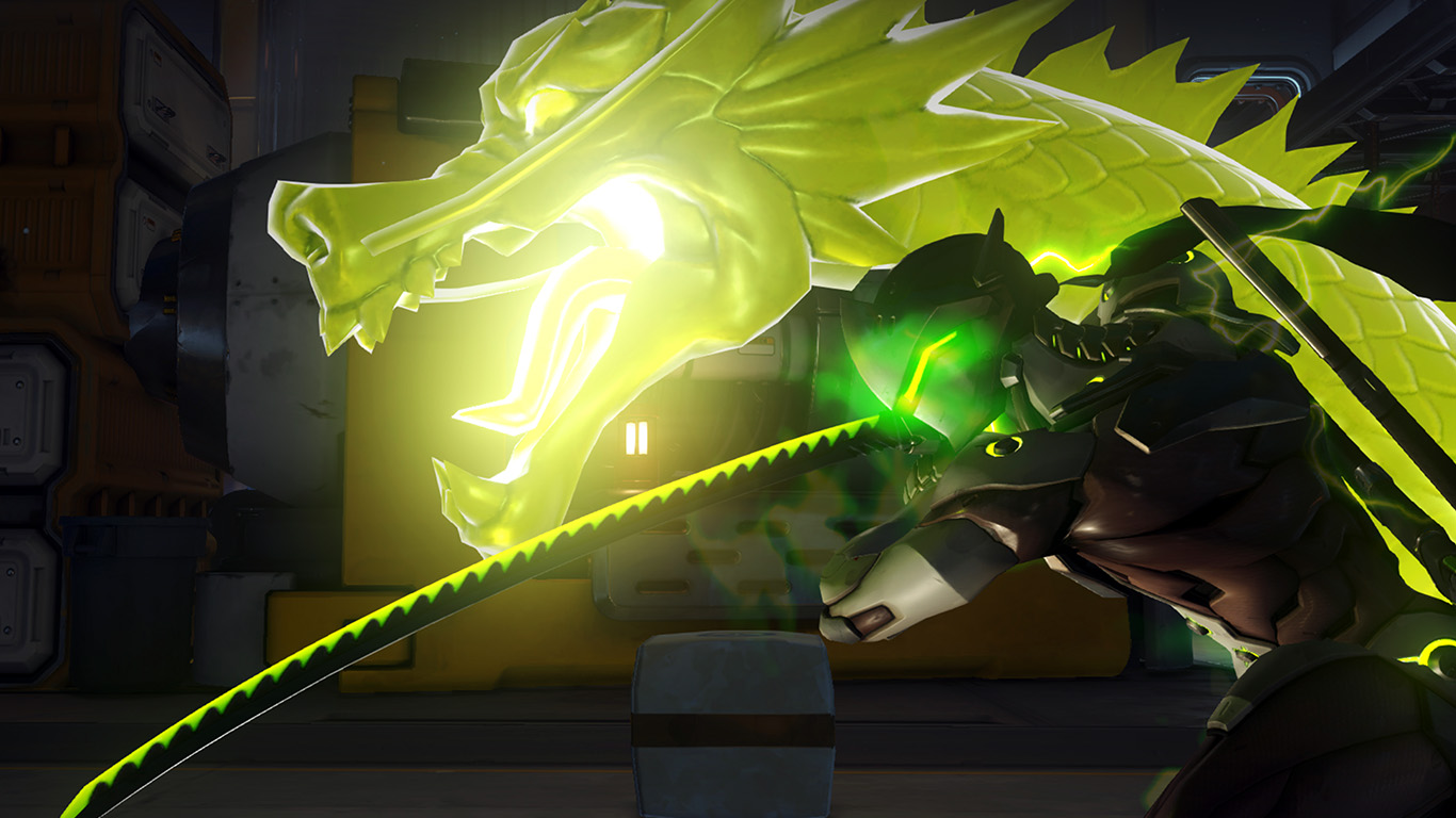 Genji Dragonblade Fan Art - HD Wallpaper 