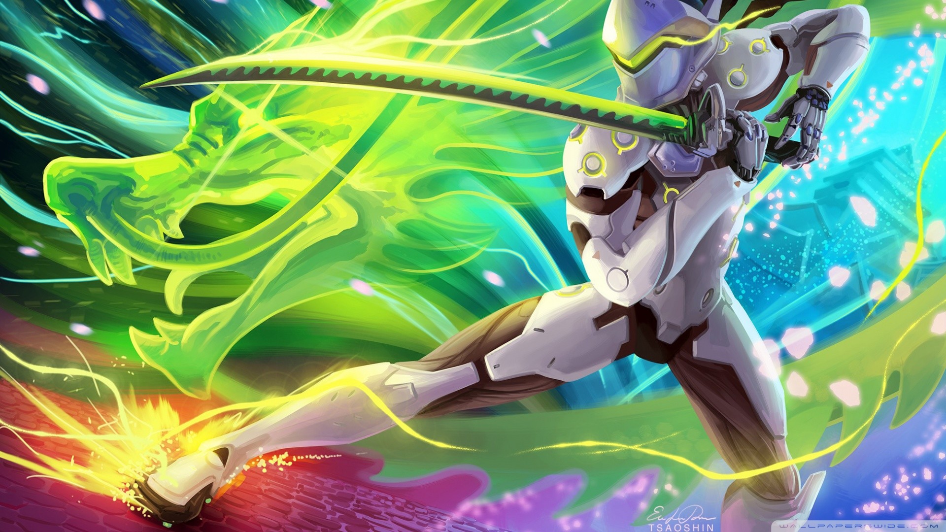 Standard 
 Data-src - Overwatch Genji - HD Wallpaper 