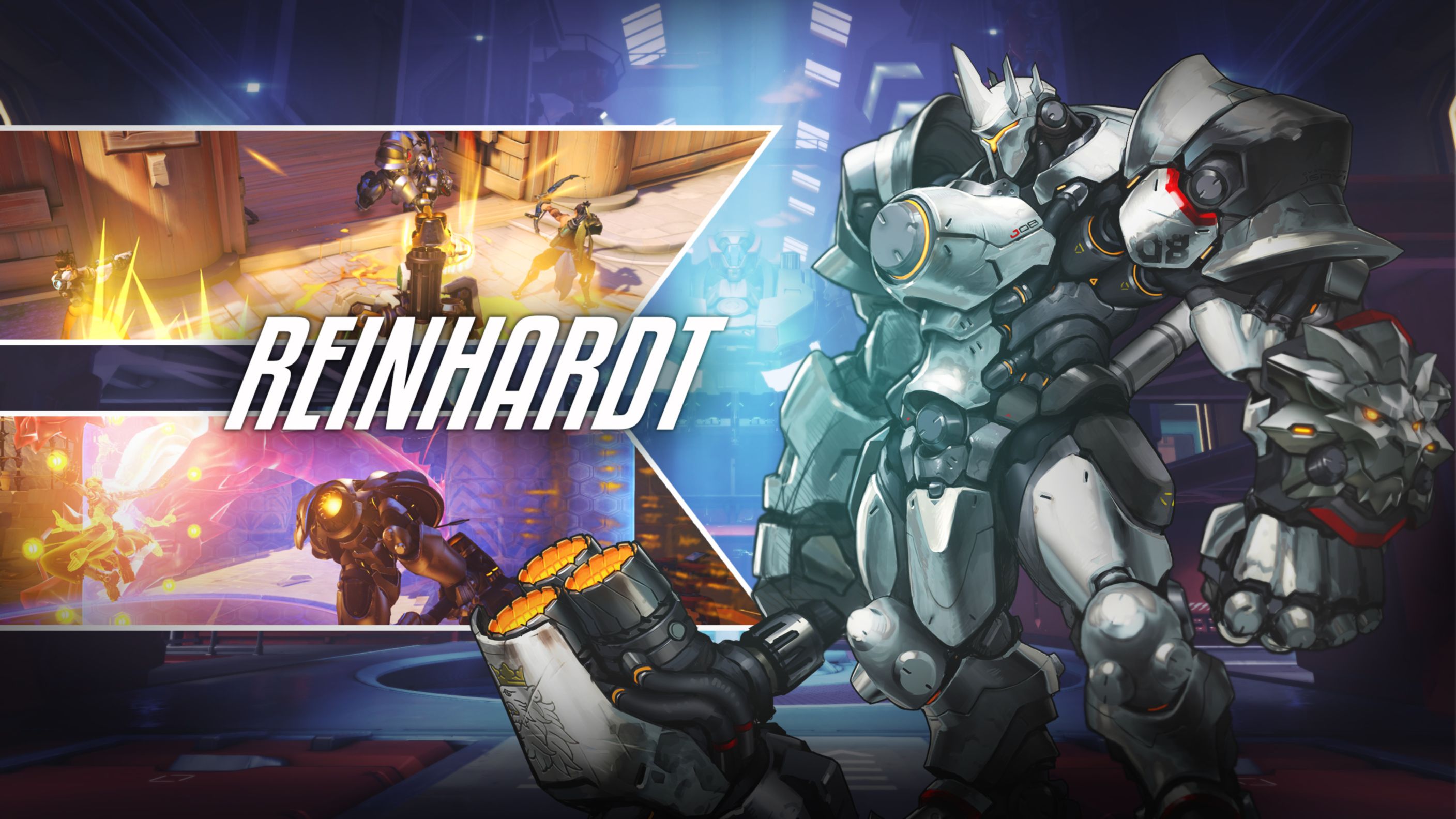 Download Free Hd Reinhardt Overwatch Hd Wallpaper, - Overwatch Background Reinhardt - HD Wallpaper 
