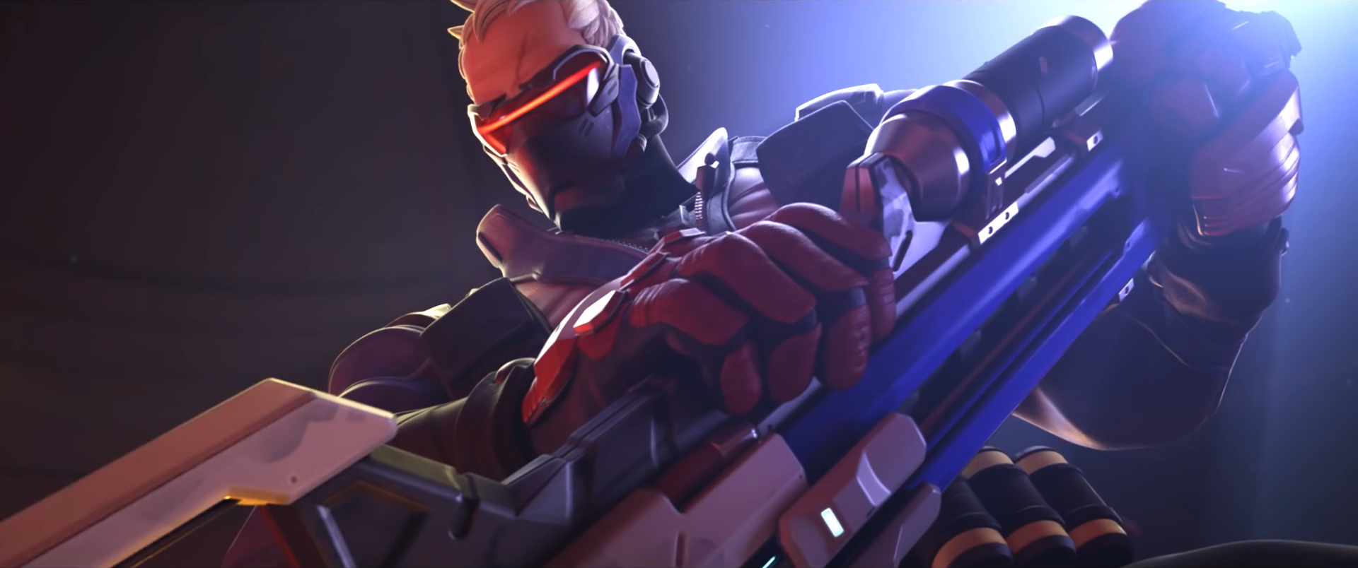 Image For Soldier76 With Gun - Soldier 76 Gif - HD Wallpaper 