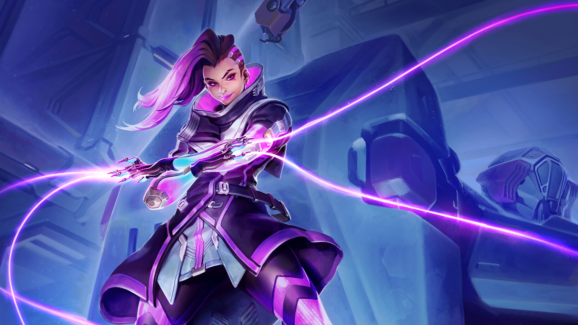 Sombra Overwatch - HD Wallpaper 