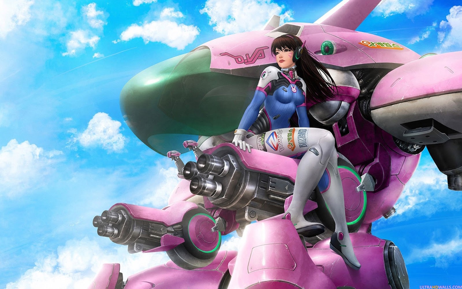 Overwatch D Va Background - HD Wallpaper 