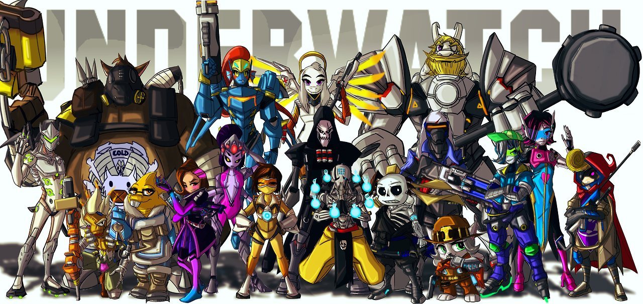 Undertale Characters As Overwatch - HD Wallpaper 