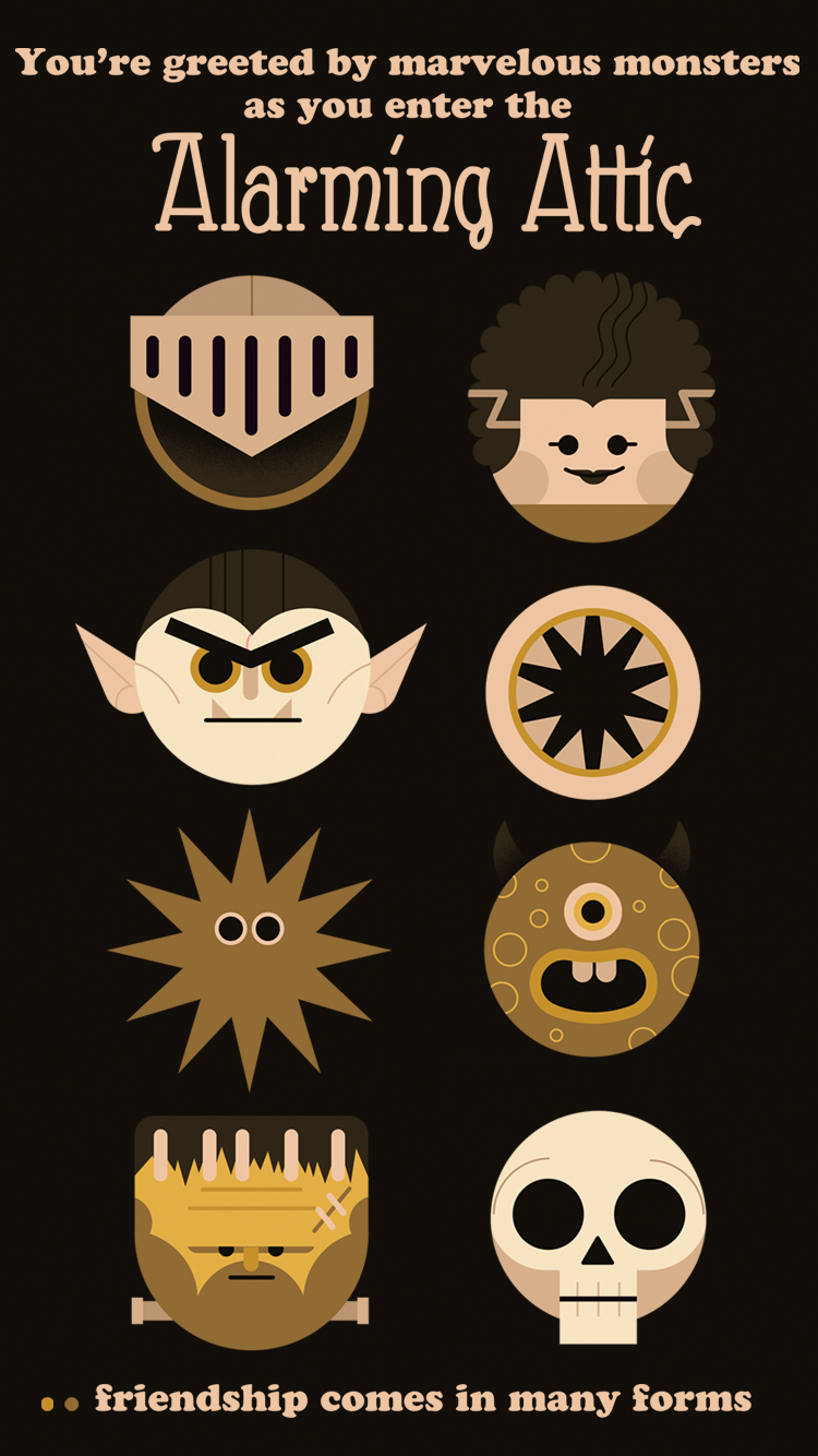 Two Dots Alarming Attic - HD Wallpaper 