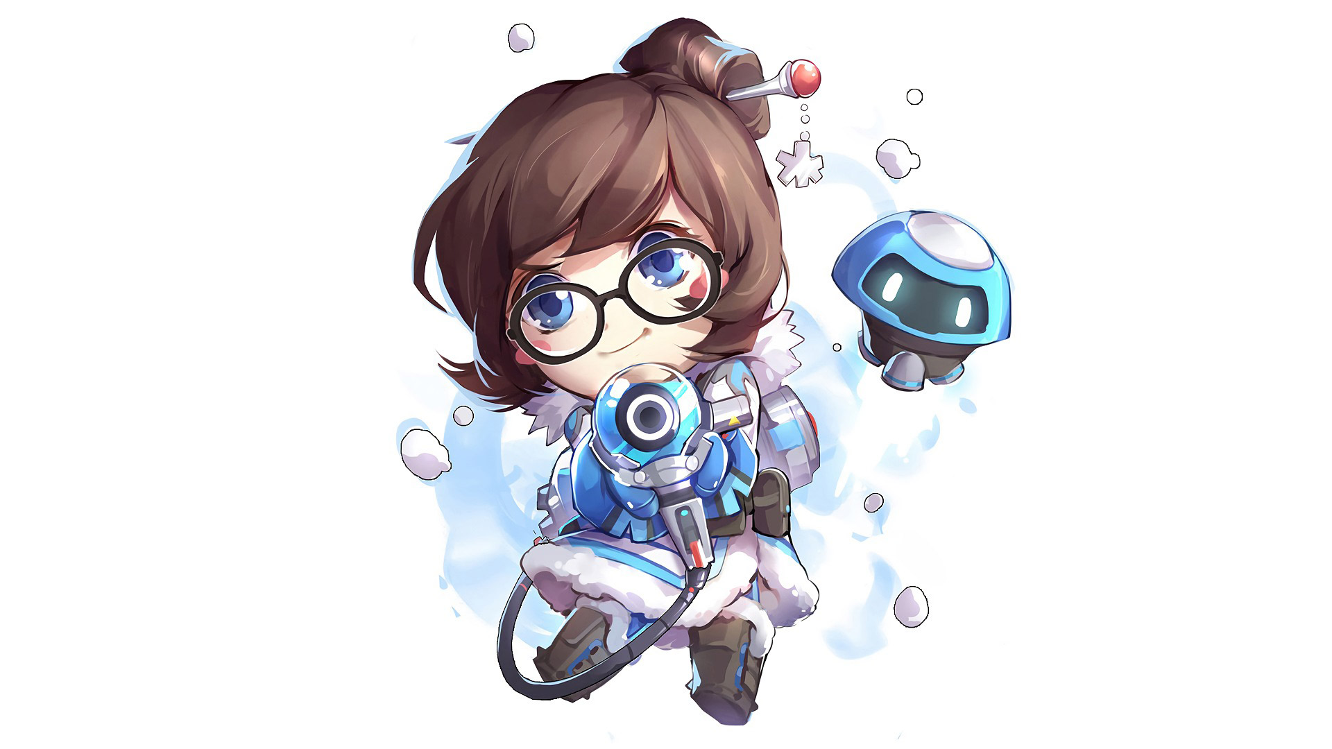 Overwatch Wallpaper In - Overwatch Chibi Gaming Drawing - HD Wallpaper 