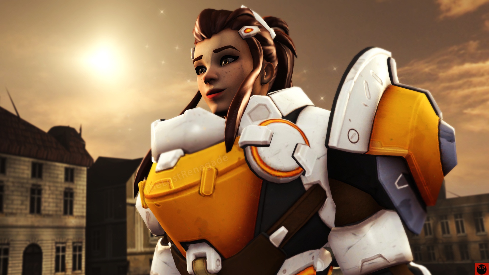 Overwatch Brigitte Hd Desktop Wallpaper - Brigitte Overwatch Brigitte Background - HD Wallpaper 