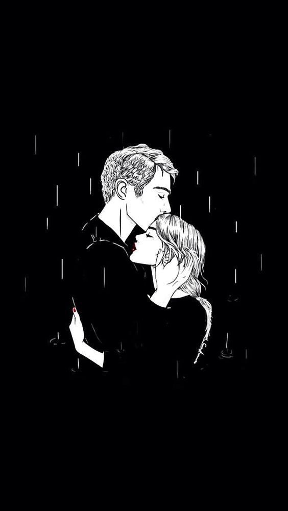 Cute Love Couple Black And White - 564x1001 Wallpaper Cute Love Couple Black And White - 564x1001 Wallpaper