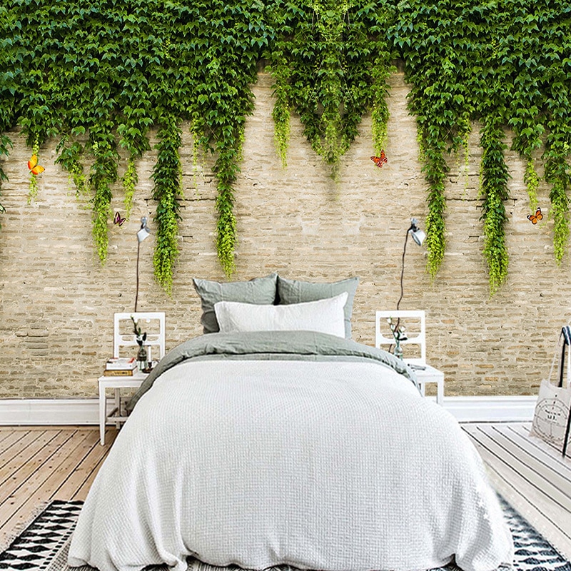 Ivy Covered Wall Modern - HD Wallpaper 