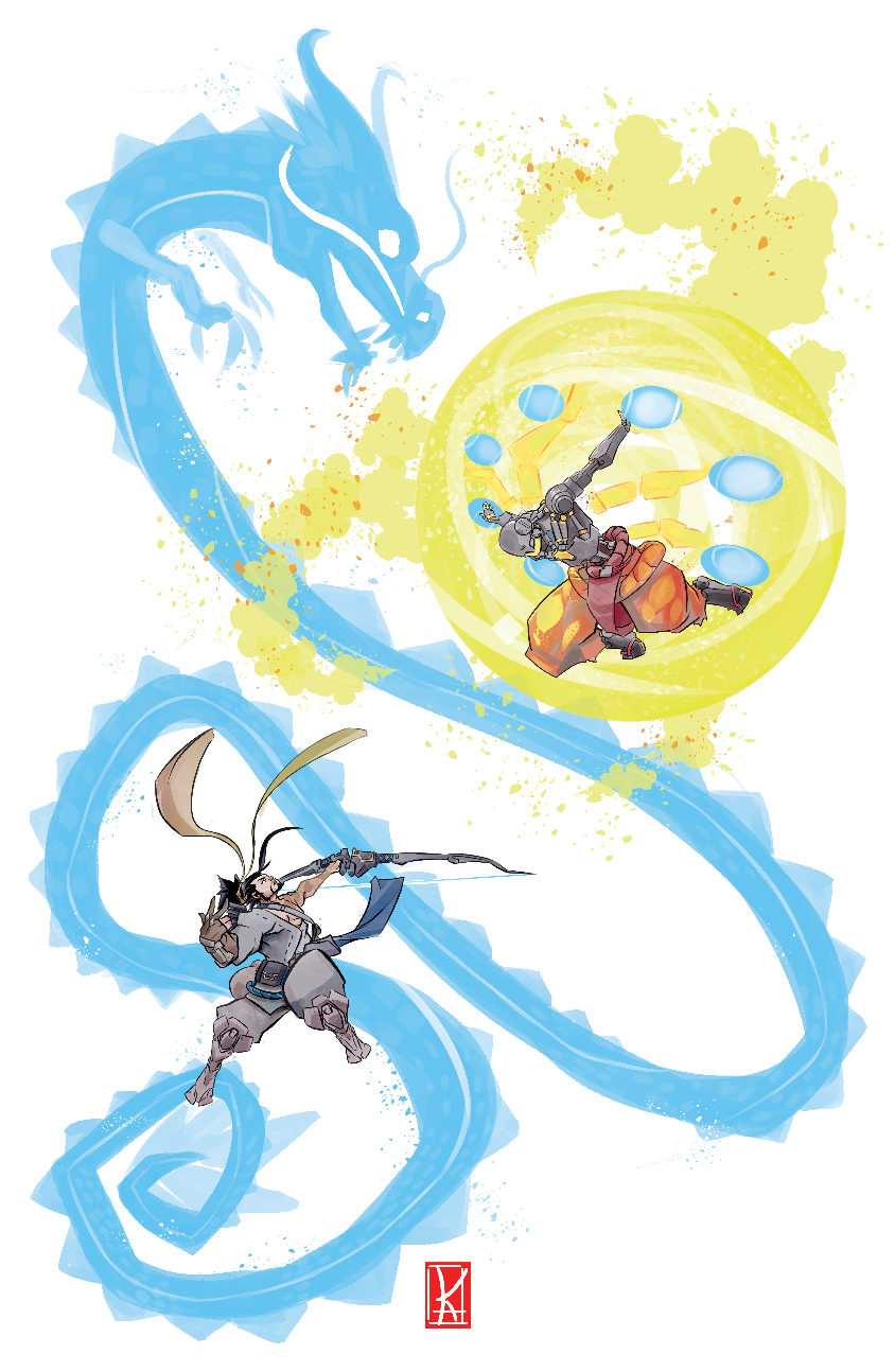 Hanzo Zenyatta By Kimerex Da5aoat Original - Zenyatta Fanart - HD Wallpaper 