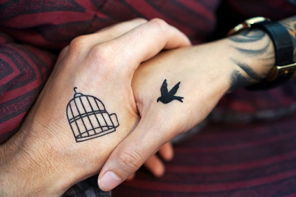Bird And Cage Tattoo - HD Wallpaper 