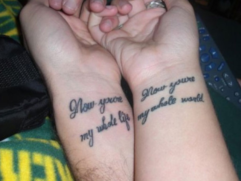 Cute Quotes For Couples Tattoos - HD Wallpaper 