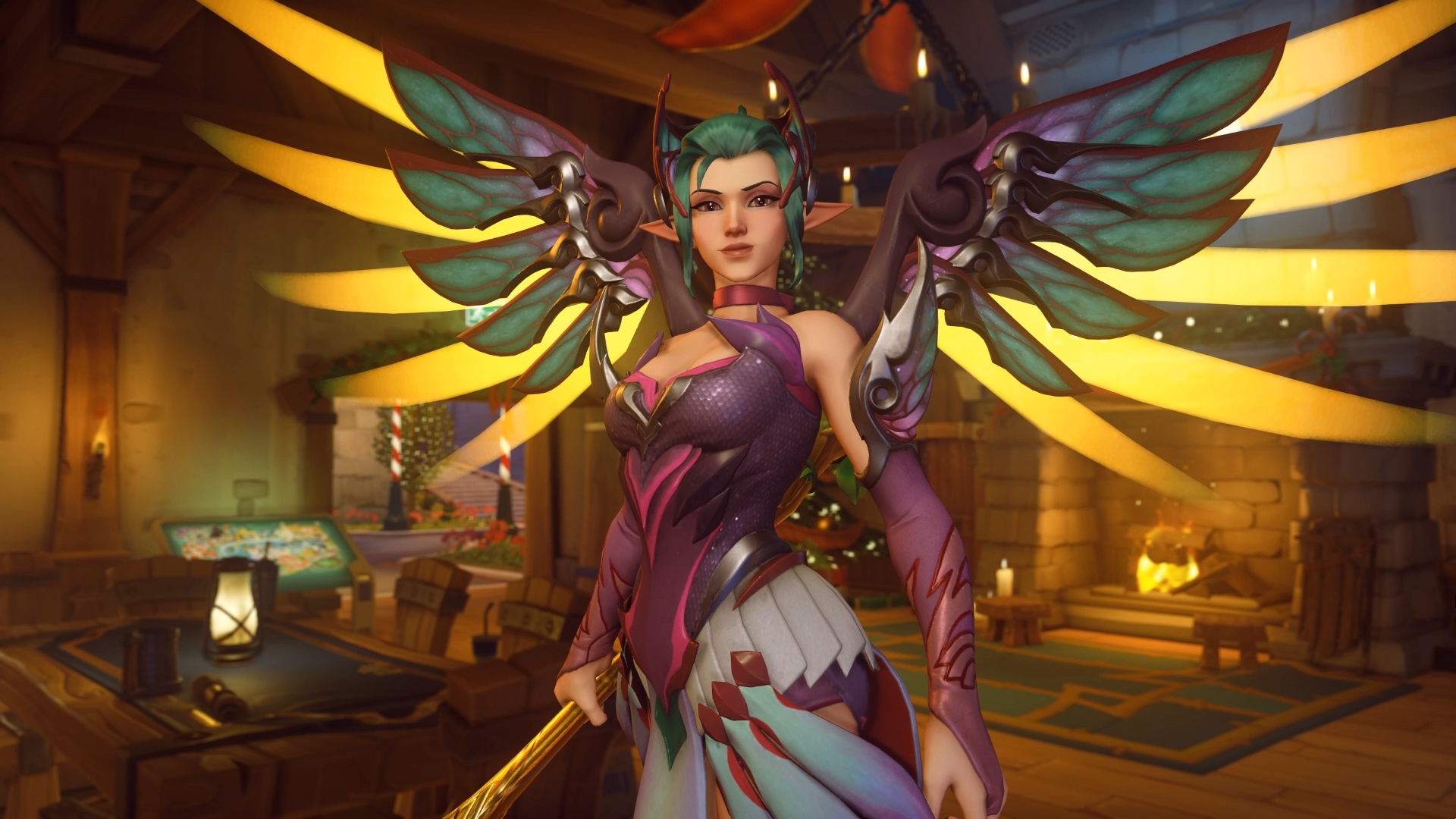 Overwatch Sugar Plum Fairy Mercy - HD Wallpaper 