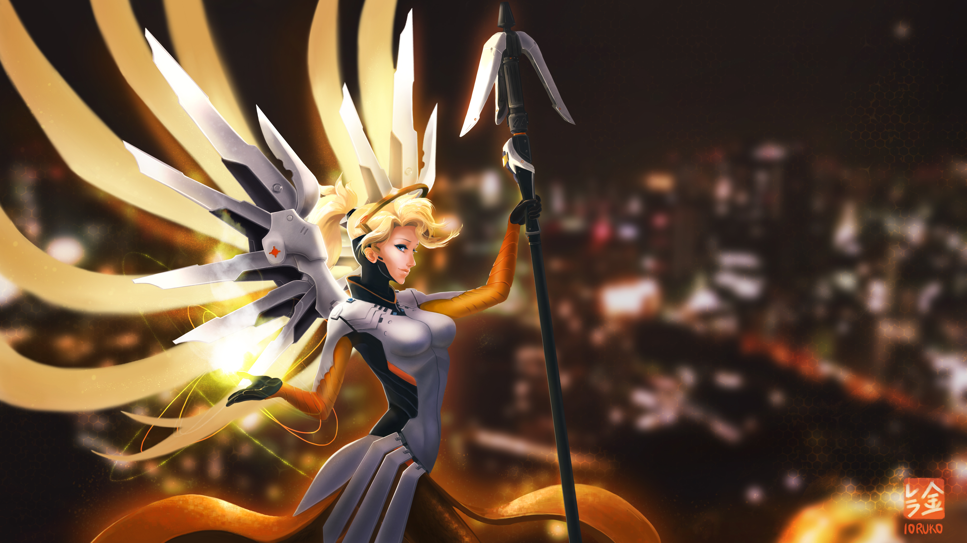 Mercy Overwatch 4k - Overwatch Background Hd Mercy - HD Wallpaper 
