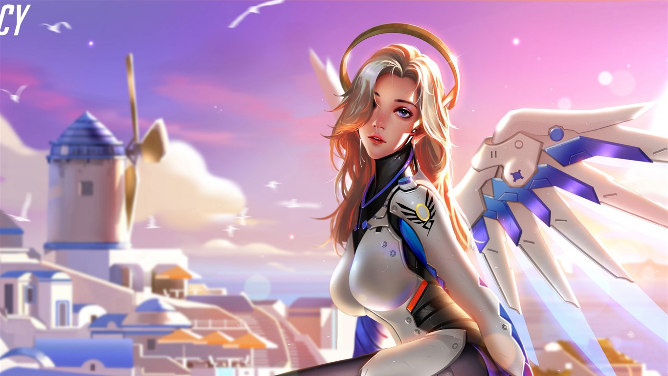 Mercy Overwatch-2017 Game Hd Wallpaper2017 - Overwatch 4k Mercy - HD Wallpaper 