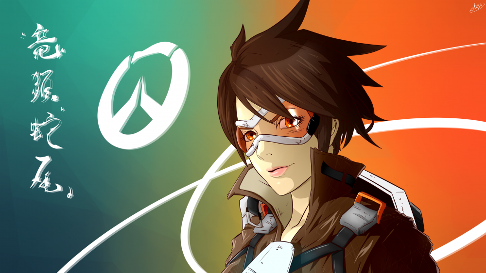 Twitter Overwatch Tracer Backgrounds - HD Wallpaper 