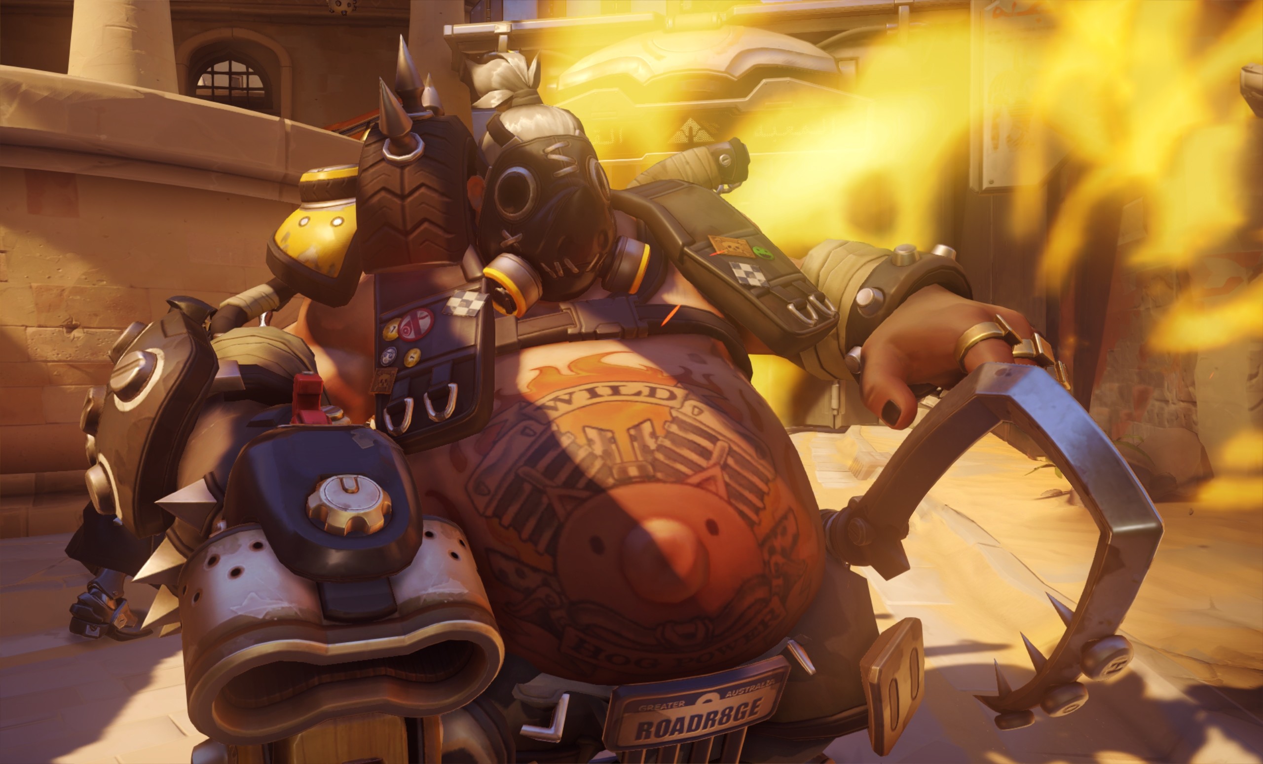 36 Wallpapers Incrã­veis De Overwatch Â» Overwatchbr - Overwatch Roadhog Art - HD Wallpaper 