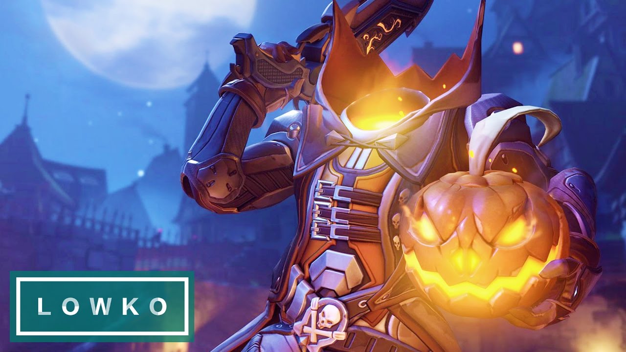 Overwatch Reaper Pumpkin Skin - HD Wallpaper 