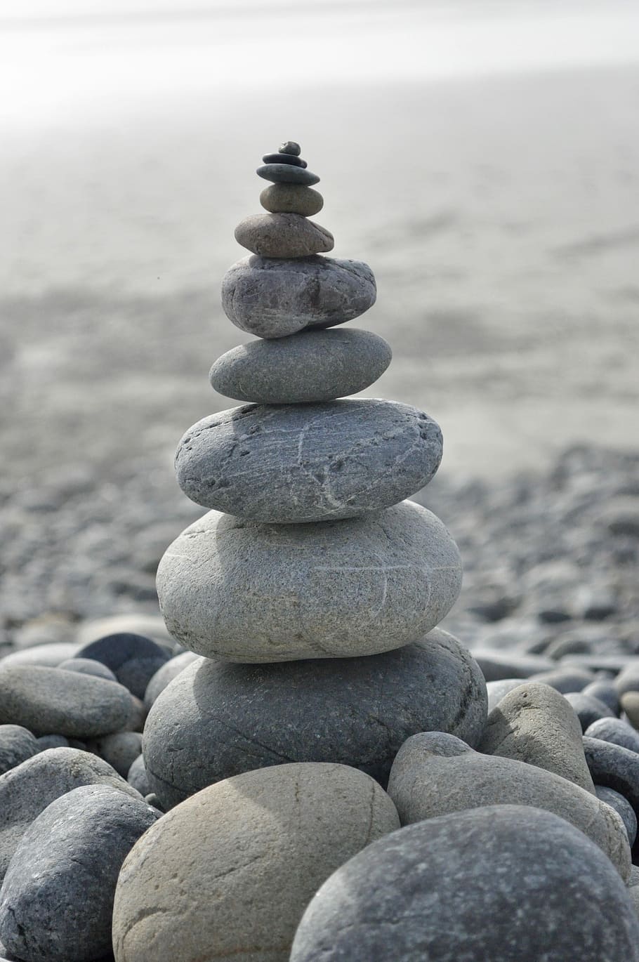 Stack Of Pebbles, Zen, Stability, Balance, Cobblestone, - Rock Balancing - HD Wallpaper 
