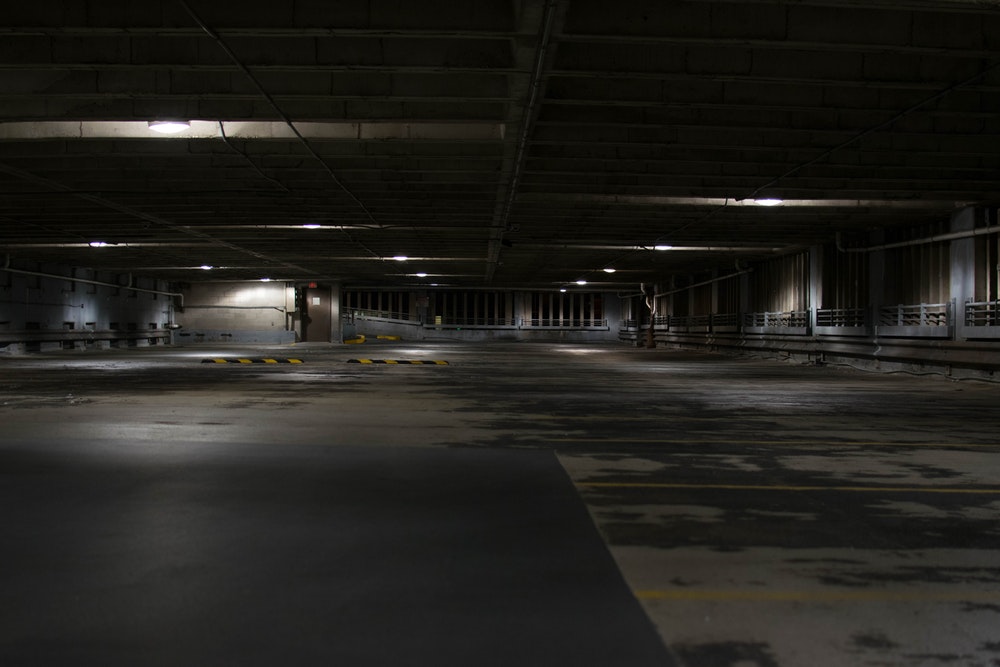 Parking Garage Concept Art - HD Wallpaper 