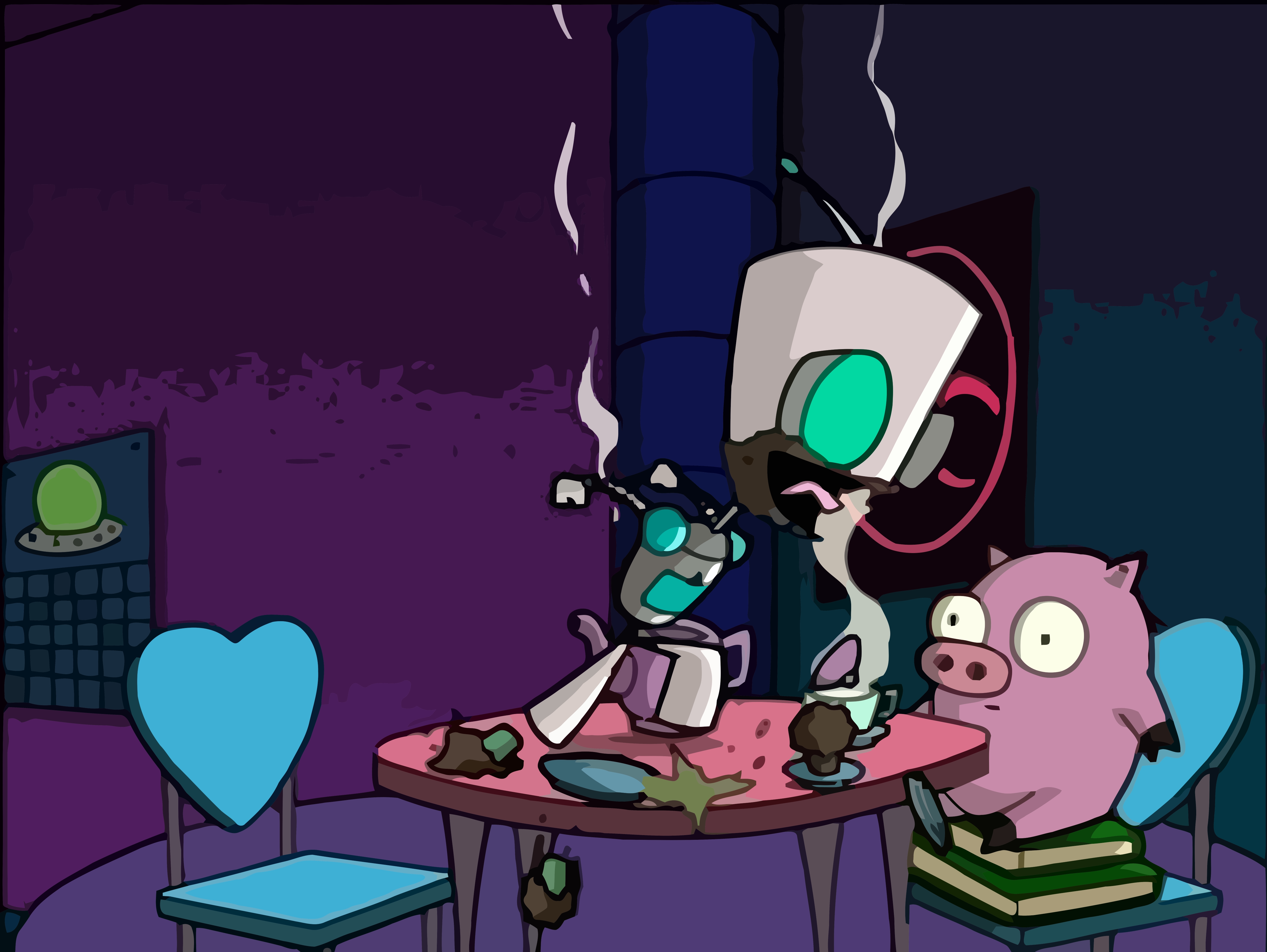Invader Zim Hd For Iphone - HD Wallpaper 