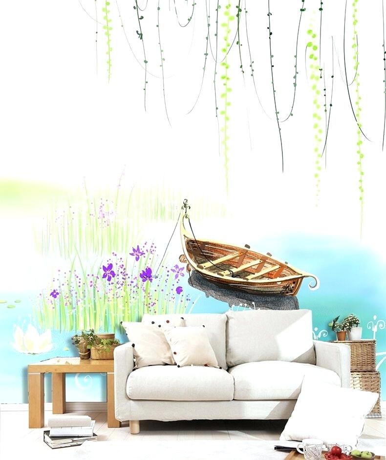 Wall And Deco Outdoor Wallpaper Lake Boat Wall Paper - Wallpaper - HD Wallpaper 
