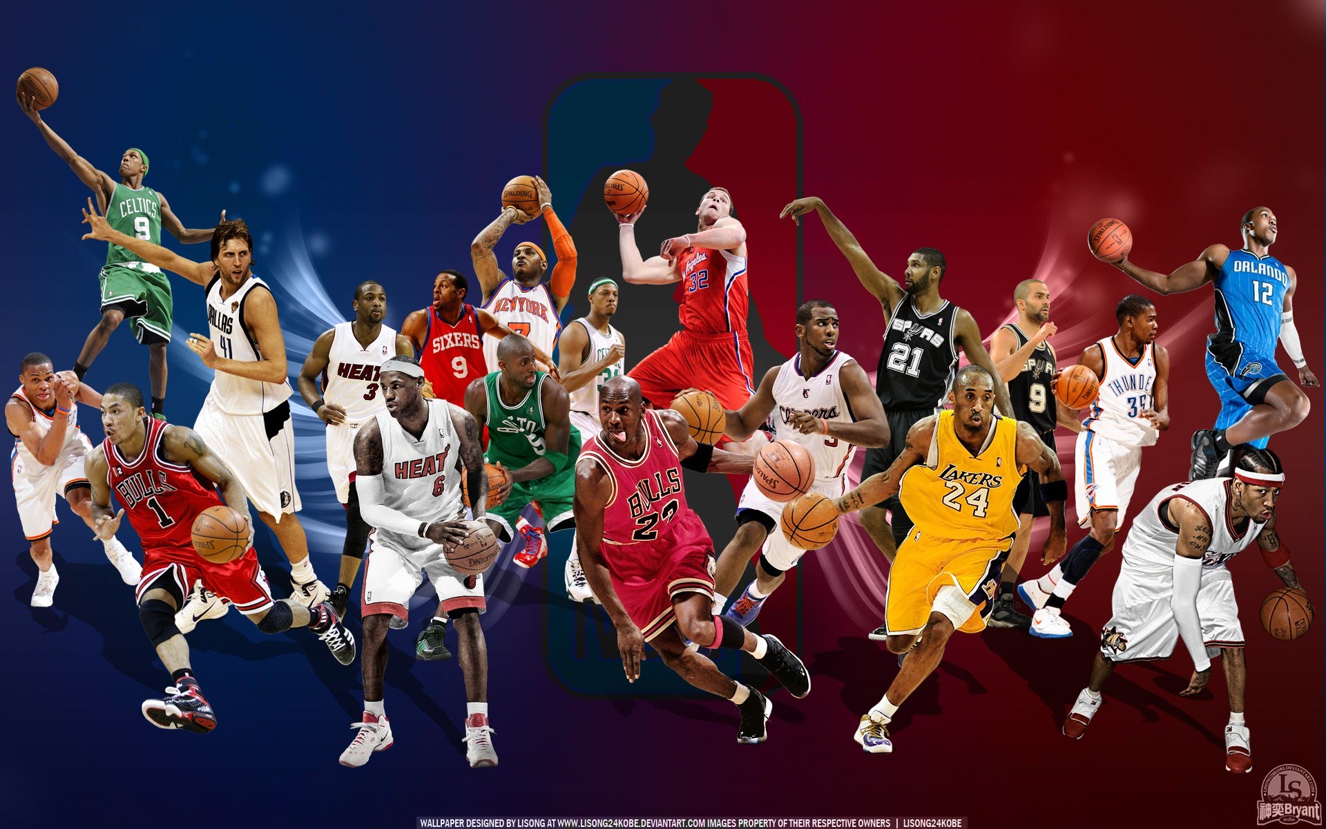 Basketball Players Background - HD Wallpaper 