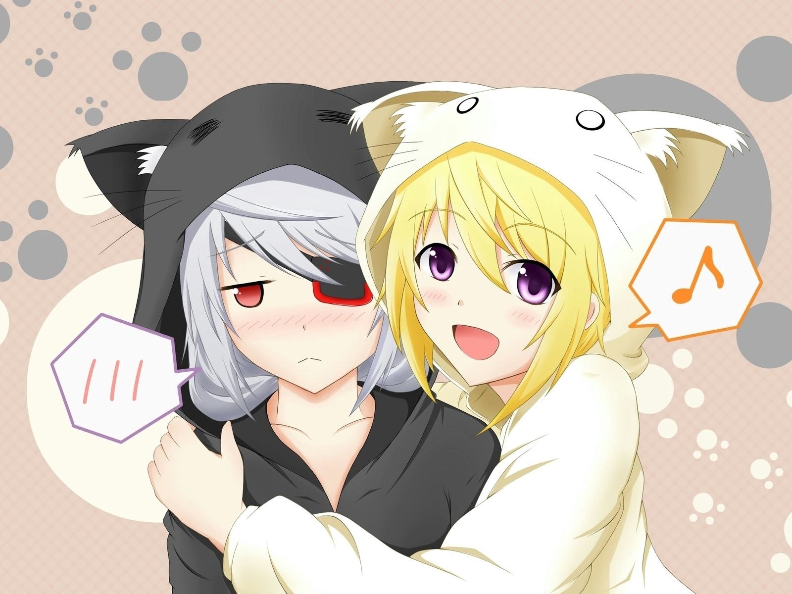 Wallpaper Аnime, Gir, L Dress, Female, Happiness, Sadness, - Laura Y Charlotte Infinite Stratos - HD Wallpaper 