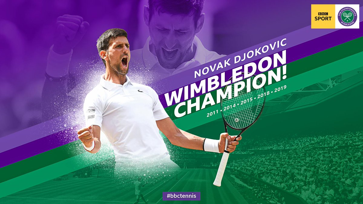 Djokovic Wimbledon 2019 Champion - HD Wallpaper 