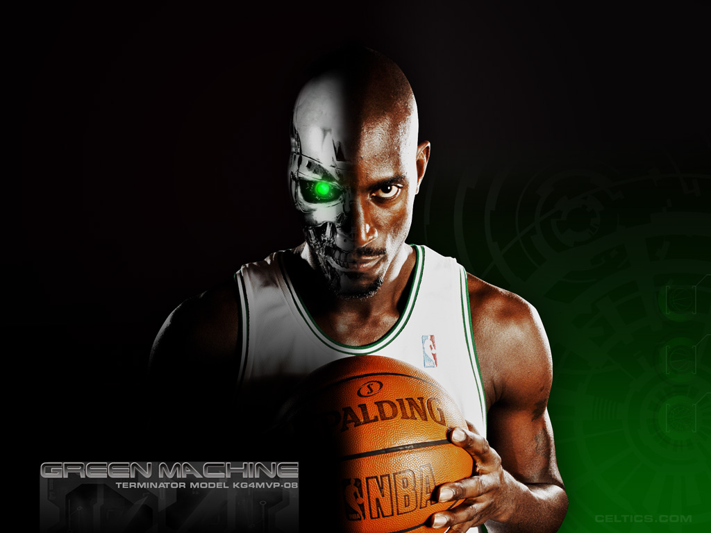 Boston Celtics Best Player, Robert Parish, Larry Bird, - Kevin Garnett Terminator - HD Wallpaper 