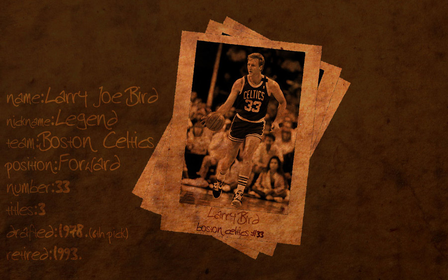 Larry Bird Career Bio Wallpaper - Larry Bird - HD Wallpaper 