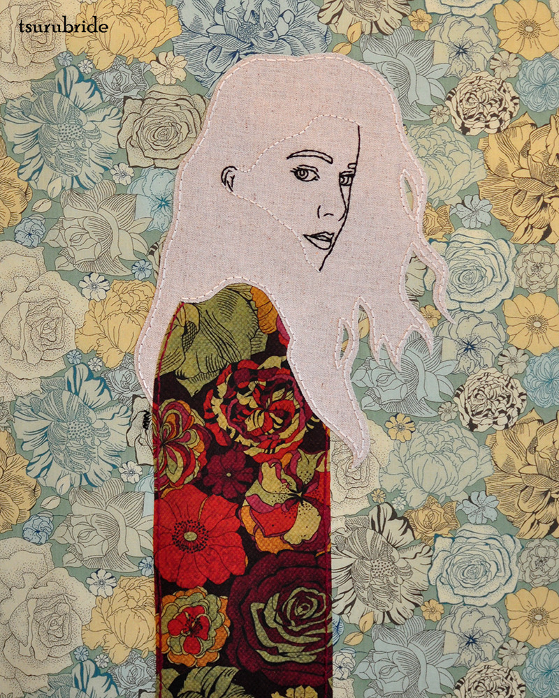 Wallflower 
hand Embroidery, Liberty And Linen Applique - Motif - HD Wallpaper 
