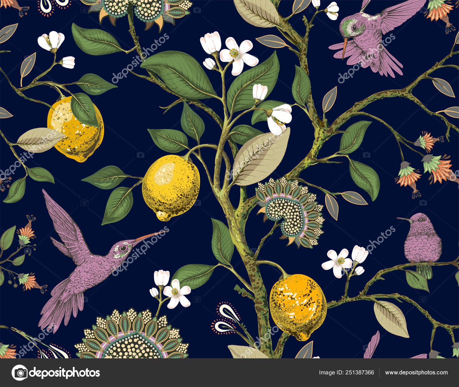 Vintage Wallpaper Plants Botanical - HD Wallpaper 