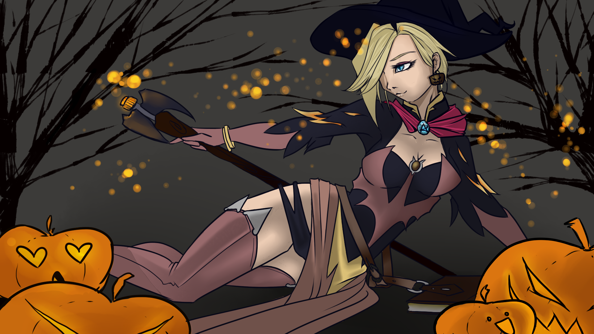 Overwatch Cartoon Fictional Character Halloween - Cartoon - HD Wallpaper 