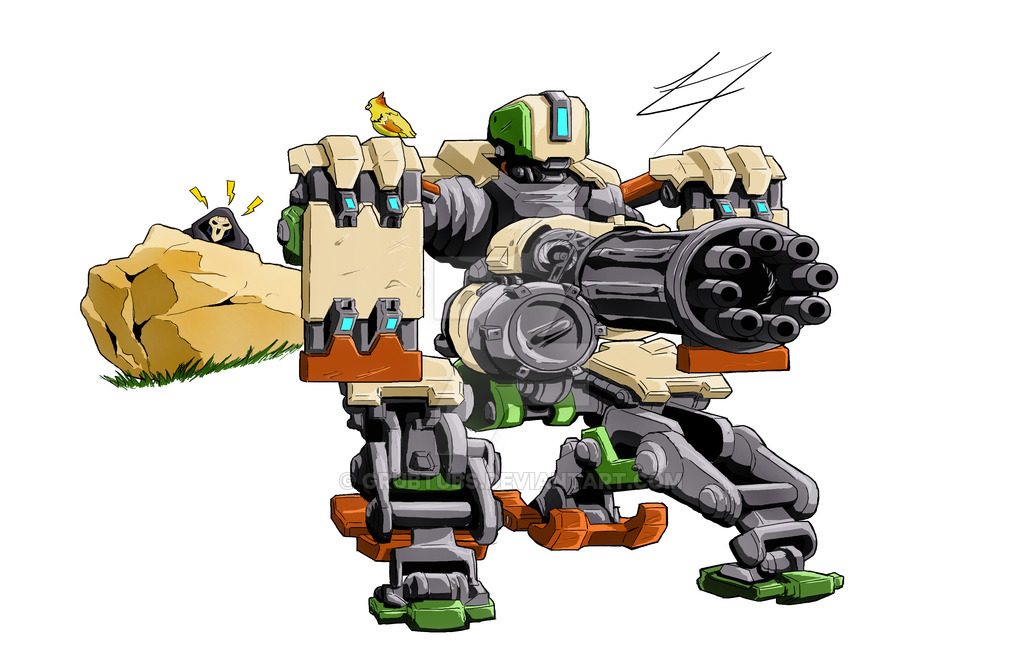 Bastion High Quality Background On Wallpapers Vista - Bastion Fanart Overwatch - HD Wallpaper 