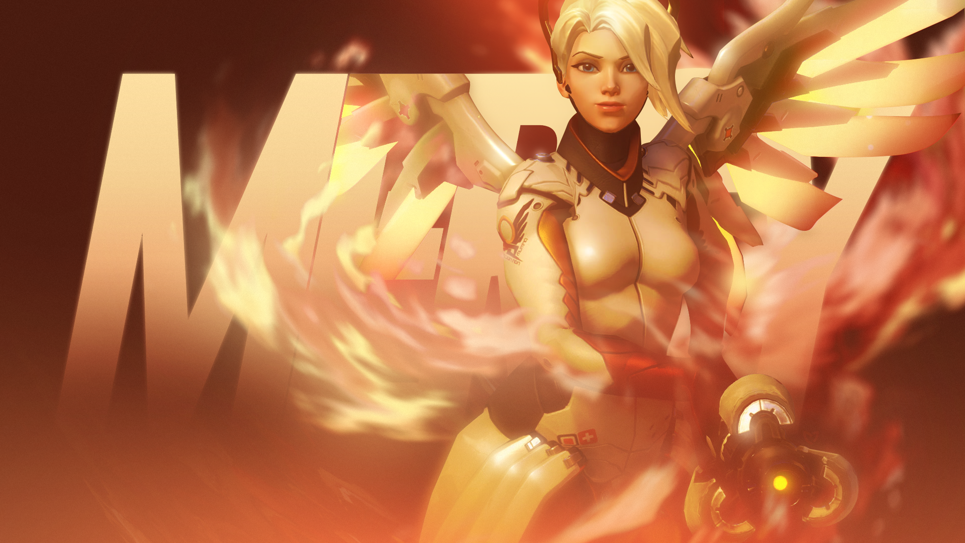 Overwatch Mercy Wallpaper Gif - HD Wallpaper 