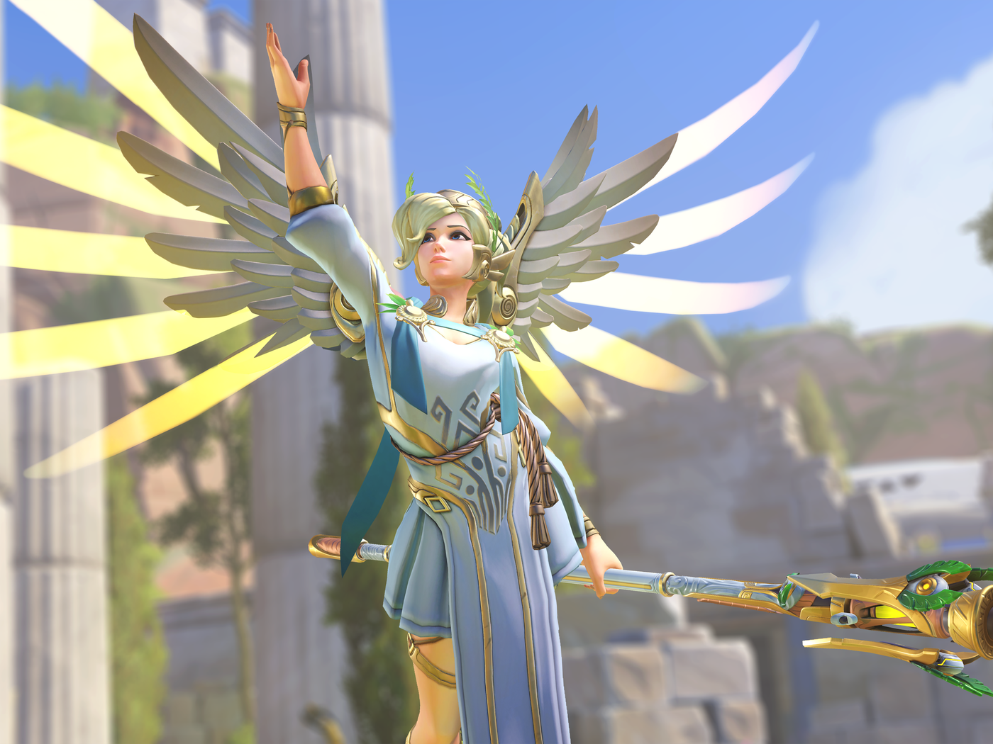 Will Swindell - Mercy Winged Victory Skin - HD Wallpaper 